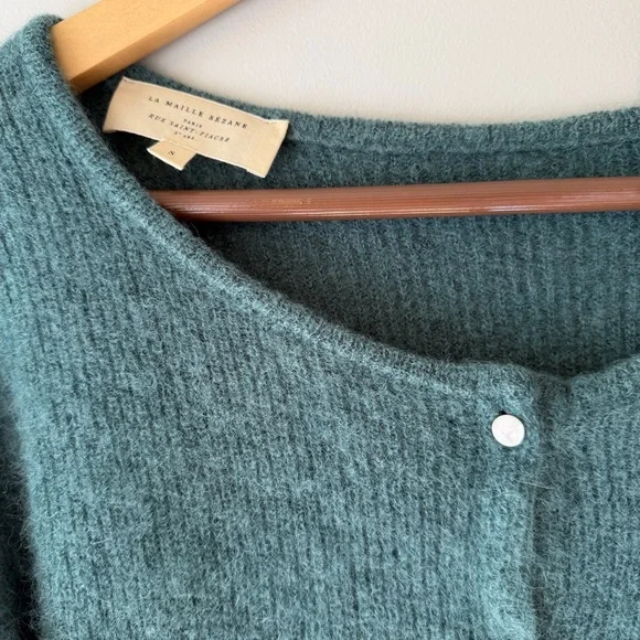Sezane Teal Gaspard Cardigan - Picture 5 of 8